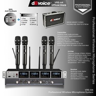 Professional Wireless Microphone With 8 Preset EQ dBvoice VRS-Series - VRS-A4