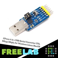 CP2102 6 in 1 USB Serial Converter TTL RS343 RS485 u Windows Linux Mac