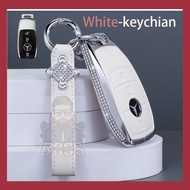 Mercedes Zinc Alloy Case Cover with leather Mercy Smartkey Car Key Cover AMG W206 W223 S350 C260 E20