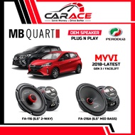 MB QUART Speaker Myvi Gen 3 Plug and Play Speaker PNP Front Rear Door 6 inch Car Speaker PERODUA OEM