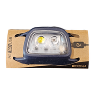 Decathlon FORCLAZ Head torch ไฟฉายคาดศีรษะ สำหรับการเทรคกิ้งบนภูเขาแบบชาร์จได้รุ่น TREK 100 USB - 120 ลูเมน (สีน้ำเงิน) พร้อมส่ง