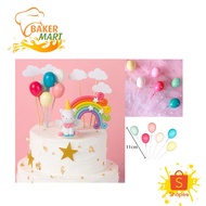 Colorful Balloon Toppers, 6 Pcs
