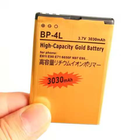 Ciszean 10pcs 3030mAh BP-4L Gold Replacement Battery For Nokia E61i E90 6650 E63 E71 E72 E73 N97 E95