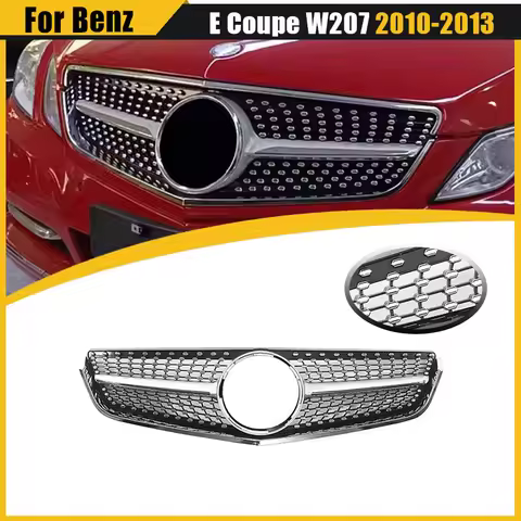 For Mercedes Benz E Coupe W207 E200 E250 E350 E550 2010 2011 2012 2013 Front Bumper Grille Racing Gr