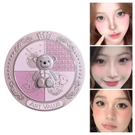Art Value Blush Palette Three Colors Matte Natural Brightening Rouge Face C8e4