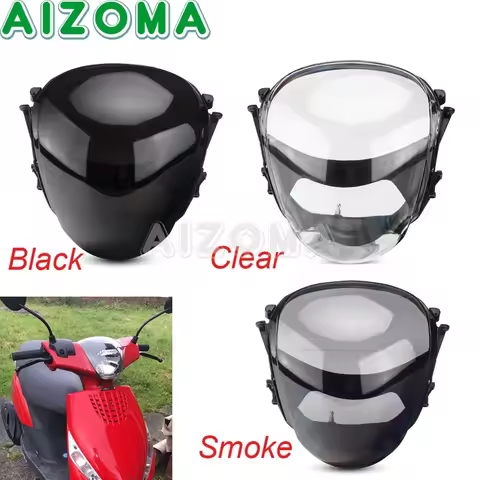 Scooter Headlight Glass Cover Front Head Light Lamp for Piaggio Zip 100 98 4T 125 124 50 49 2T AC 50