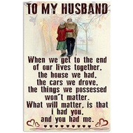 to My Husband Poster The for You Husband Birthday Gift big Sell