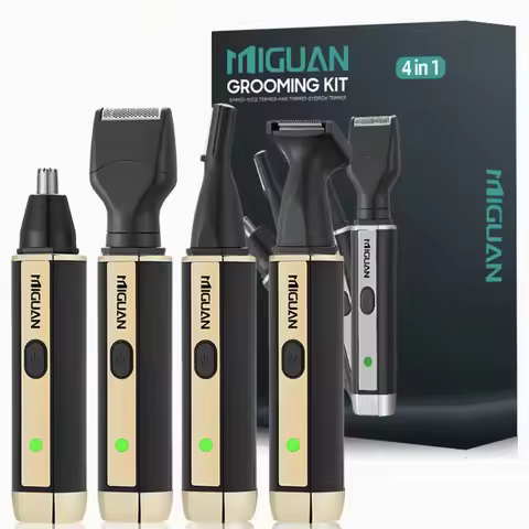 Man Shaver Electric 4-IN-1Beard Trimmer Sidebums Trimmer Nose Trimmer Eyebrow Trimmer Rechargeable L