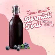 Bormioli FORLI 1000 ML | 1 Liter Glass Bottle | 1000 Hook Cap Bottle ML