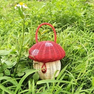 Photo Props Wholesale Mushroom Shape Baby Ready Stock Handmade Handbag Snacks Ornaments Storage Bask