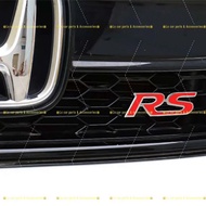 Collab RS Metal Steel Front Grill Emblem Logo With Screw Set Honda Toyota Perodua Civic City Accord Myvi Universal