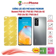Huawei P40 4G/P40 5G/P40 Lite 4G/P40 Lite 5g/P40E tempered flexible Nano Premim coating, anti-scratc