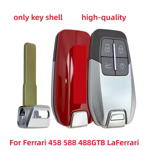 Replacement High-Quality 4 Button Smart Remote Fob Key Shell CS094004 With Blade For 2014-2020 Ferra
