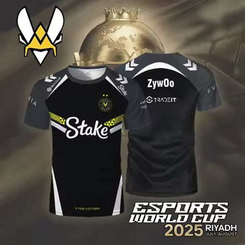Pro Vitality 2025 EWC Edition Jersey CS2 Esports Club Breathable Zywoo Uniform CSGO Pro League Men's