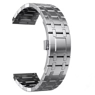 Luxury Stainless Steel Strap For Garmin Forerunner 970 สายนาฬิกาข้อมือโลหะ อุปกรณ์เสริม Wristband Fo