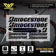 Bridgestone Bicyclecutting stiker Sticker polet decal accessories Frame Fixie mtb Kalcer SET 01