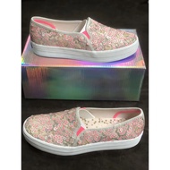 KEDS2021 new product collaboration sequined platform platform shoes, one-footed lazy shoes, pink sleeves, low-top shoes hot sale