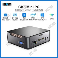 ใหม่ GK3 Mini PC CPU Intel N5105/N100 Quad-Core WiFi 2.4G/5G Bluetooth 4.2 Quad-core HDMI Display Pocket Mini Computer(เปิดใช้งานล่วงหน้า Win11 Pro)
