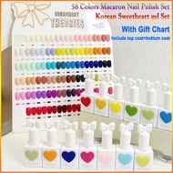 【Local delivery】12/40/58 Colors New Arrival Macaron Nail Polish Gel Nail Shop Dedicated Phototherapy