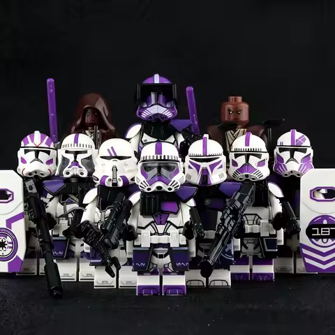 Anime Star Wars Building Block DIY Assembled Mini Cute Figures Clone Legion Commander Trooper Orname