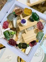 天然濃色彩碧璽招財貔貅32.3g旺夫石電氣石多功能磁場提升財運