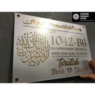 No Rumah Eksklusif/No Rumah/No Rumah Hipster/No Rumah Budget/House Number/House Plate Number