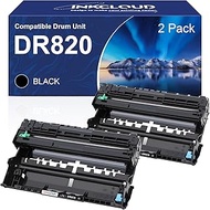 INKCLOUD DR820 DR-820 Drum 2 Black (Not Toner) Replacement for Brother DR-820 DR 820 Drum Unit Work 