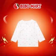Bibo's Long-Sleeved Newborn Shirt with Pink Rabbit Overflow Print - Bibo Mart