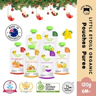 Little Etoile Organic Baby Puree Food Pouch Halal 120g (For 6M+) 有机宝宝水果泥