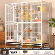 Mutilayer Great Value Extra Large Size Cat Cage Heavy Duty Cat House With Ladder and Plaform