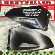 1 SET GUARD L/R FRONT STEP FOOT PROTECTOR COVER CBR 250 BLACK DOFF