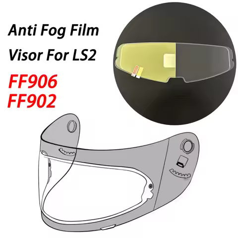 Motorcycle Helmet Visor Patch Film Fit for LS2 FF906 FF902 Visor Anti Fog Film Replacement Helmet Ac