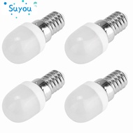 SUYOUPH 4 Pack LED Bulb, E14 T8 LED Light Bulb, Mini 220-240V 2W 140LM Light Bulb Refrigerator
