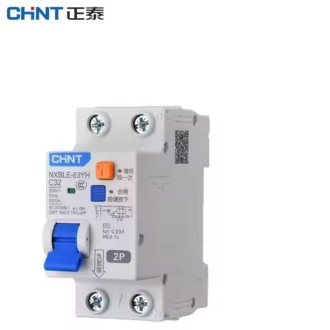 CHINT NXBLE-63YH 10mA 30mA 50mA 100mA 300mA RCBO 16A Residual Current Operated Circuit Breaker Diffe