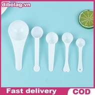 DIBO 10Pcs 1g 3g 5g 10g Measuring Plastic Scoop Measuring Spoons Milk Spoons .
