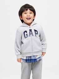 男幼童裝|Logo連帽外套-灰色