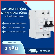 Aptomat Thông Minh WiFi Rạng Đông - Điều Khiển Từ Xa Hẹn Giờ Tắt/Mở Theo Dõi Điện Năng Qua App