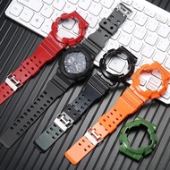 เคส Tali Jam Tangan Karet สำหรับ Casio G-SHOCK สปอร์ต GA-100 GA110 GD120 GAX GLS110ซิลิโคนสายรัดข้อมือกันน้ำสร้อยข้อมือเรซิน