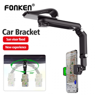 Fonken Upgrade Sun Visor Car Phone Holder 1080° Rotate Stand Phone Clip for Car Rearview Mirror Phone Car GPS Bracket