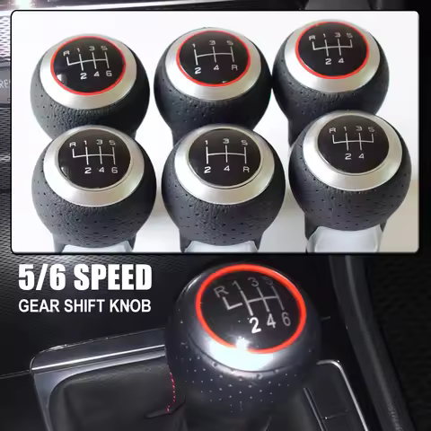 12mm 5 / 6 Speed Gear Shift Knob Lever Stick For Audi A4 B6 B7 B8 A6 S4 8K A5 8T Q5 8R S Line Ibiza 