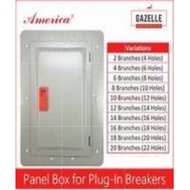 AMERICA PANEL BOARD PLUG IN 2 4 6 8 10 12 14 16 18 20 22 BRANCHES HOLES