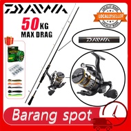 DAIWA Reel DAIWA Rod Fishing Rod And Reel Set Spinning Rod Casting Set 50kg High Speed Spinning Reel