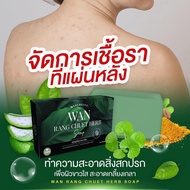 ของแท้ สบู่สมุนไพร ว่านรางจืด WAN RANG CHUET HERB SOAP ขนาด 100g. กลากเกลื้อน สิวที่หลัง คอดำ ขาหนีบ