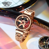 Ready Stock svj TE37 Watch Ladies Calipers Three-Dimensional Hollow Forged Modified Car Hub Dial bbs