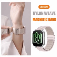 Nylon Weaving Strap for Redmi Watch 5 Active Lite Magnetic Braided Bracelet,Redmi Watch 5 Active Str