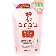 SARAYA - Saraya Arau 無添加泡沫洗手液 (補充裝) 500ml 257797 (平行進口貨品)