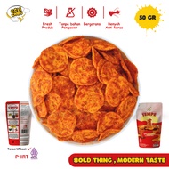 Geli Chips Brand Spicy Tempeh Sago Chips TrendyCemilan