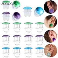 SPORCLO 1 PC 3-25mm Ear Gauges Glass Ear Stretcher Blue/Purple/Green Ear Expander Lobe Earring Clear