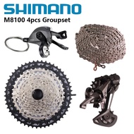 Shimano XT M8100 4PCS 12s Groupset M8100 Shifter+Rear Derailleur+Chain M8100 Sunrace CSMZ901 CSMZ903