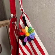 Fiona's Crochet G-Dragon Ubermensch Concert Light Stick Rainbow-colored Key Chain 权志龙演唱会应援棒彩色小雏菊钥匙扣钥